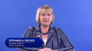 World Polio Day message, Rotary International President Stephanie Urchick