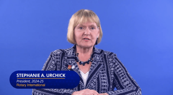 World Polio Day message, Rotary International President Stephanie Urchick